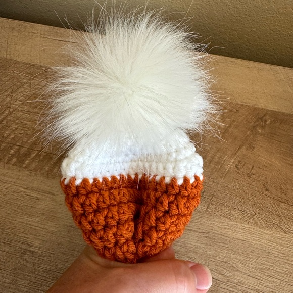 Preemie Candy Corn Happy Halloween Baby Hat - Picture 3 of 4